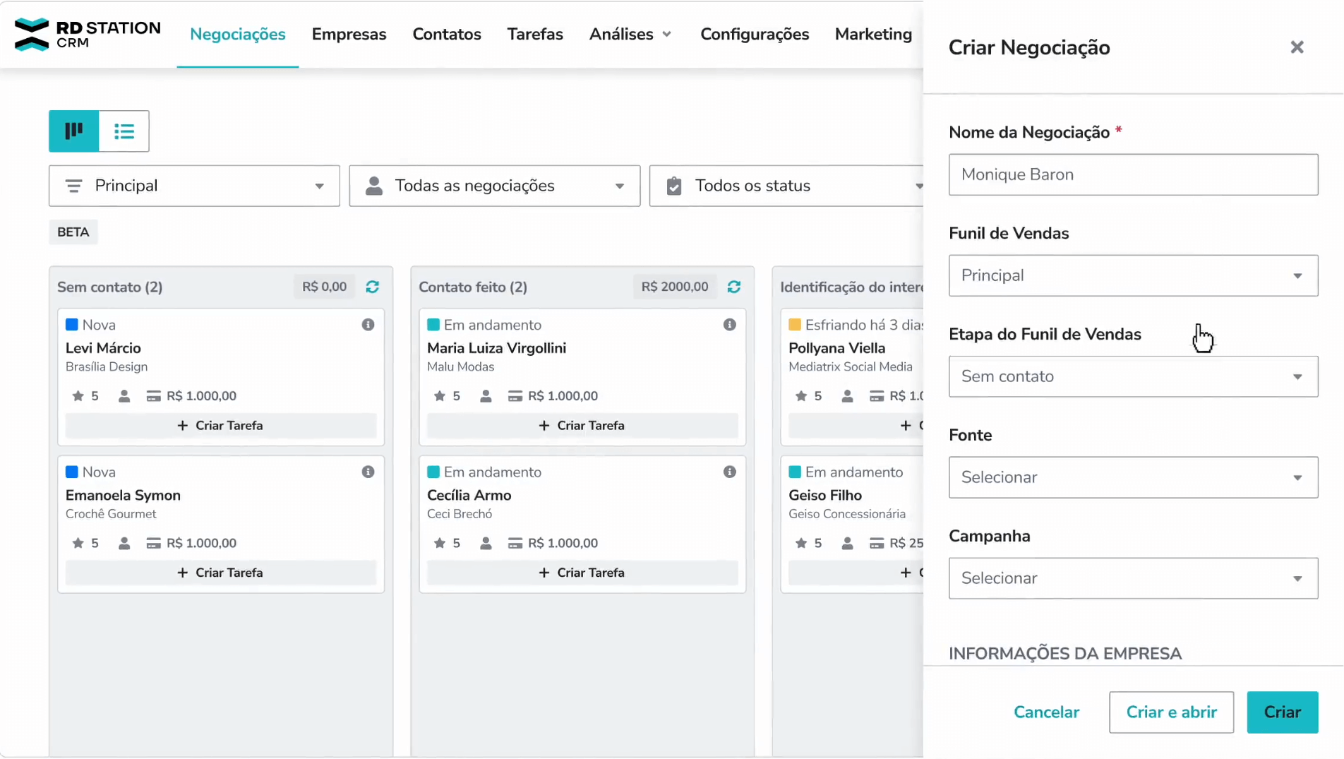 Implementação de CRM Agência de Marketing Digital Find My Business